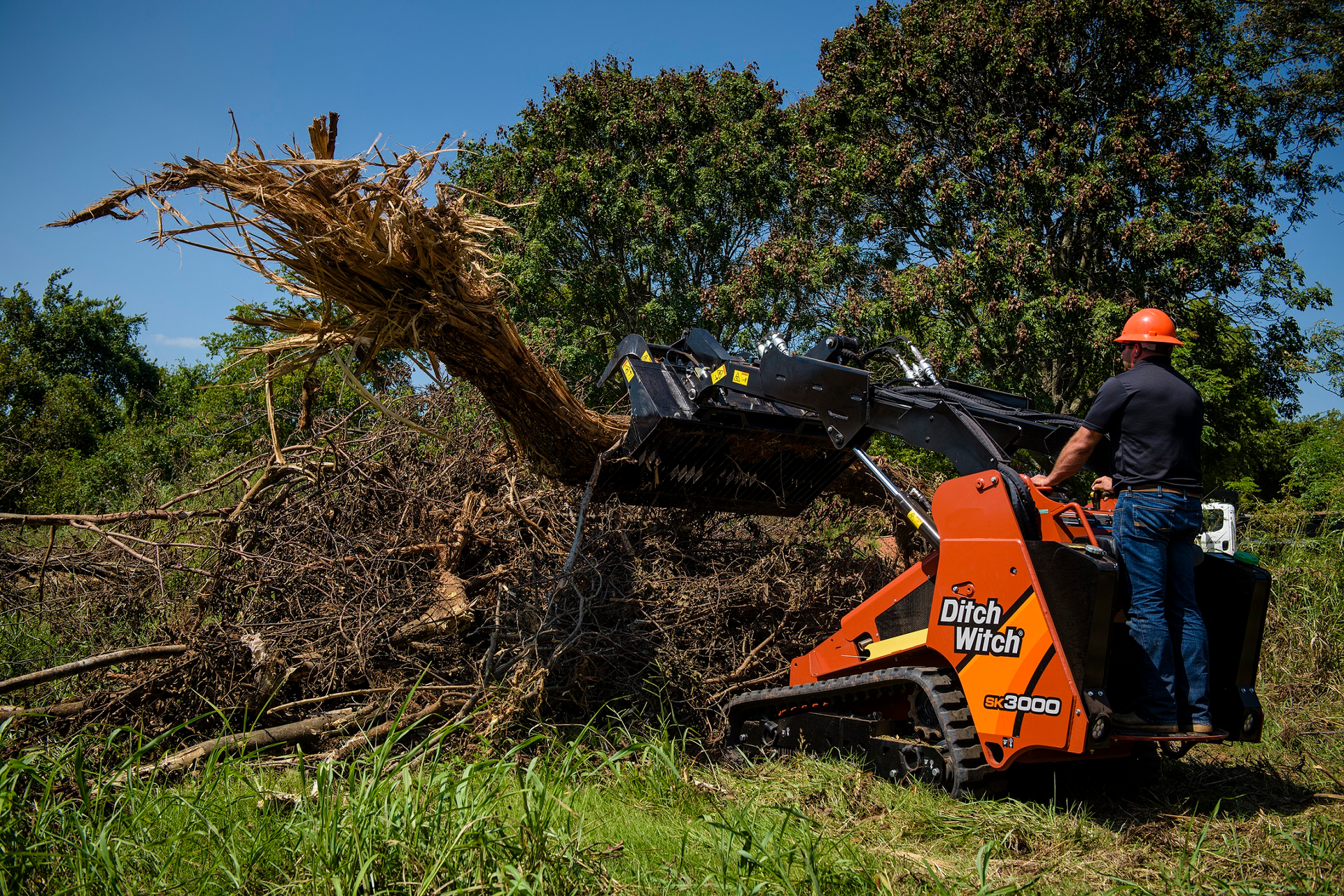 New Ditch Witch SK3000 Stand-On Skid Steer Conquers Heavy Duty ...