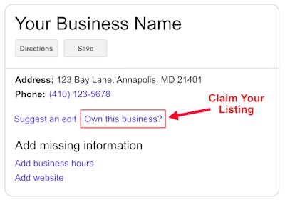 Claim Your Google Listing