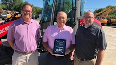 Bob Brucken, vice president at Diamond Equipment, Dave Clement and Paul Wade