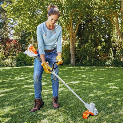 Stihl battery trimmer fsa discount 57