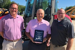 Bob Brucken, vice president at Diamond Equipment, Dave Clement and Paul Wade