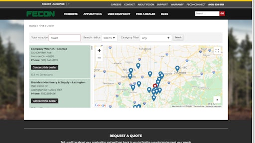 Fecon Dealer Locator 1