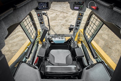 The new cab provides maximum visibility, featuring a floor to ceiling glass area made possible by all clear sides and a frameless door. This gives the operator 52% more glass area in the optional enclosed cab compared to previous ASV models.ASV