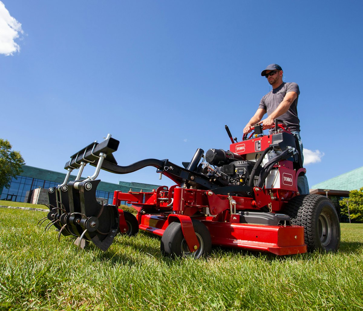 Toro GrandStand Multi Force Stand-On Mower From: The Toro Toro GrandStand Multi Force Stand-On Mower From: The Toro