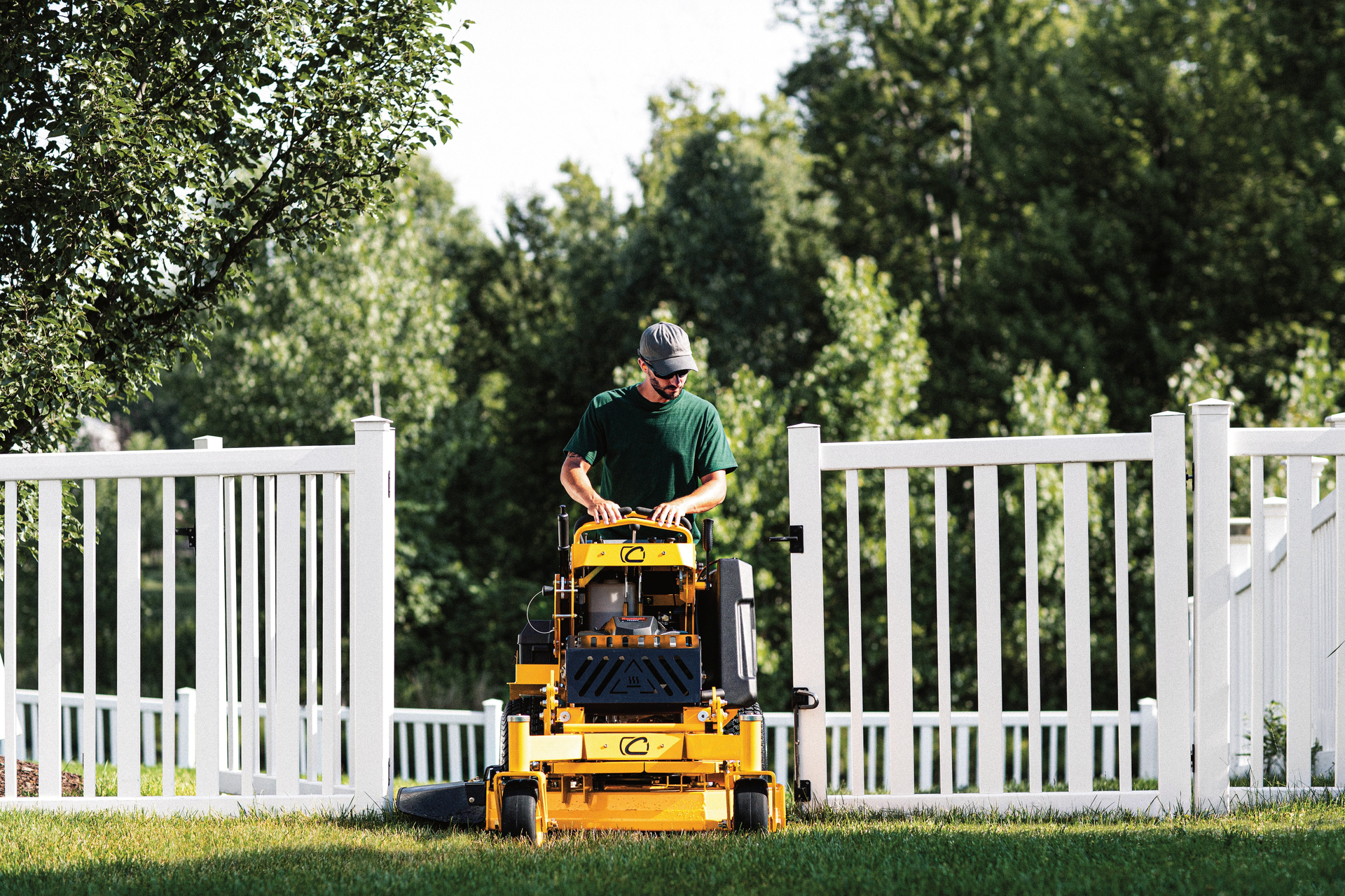 Cub Cadet&rsquo;s PRO X 636 is the company's smallest stand-on mower, allowing maneuverability in small spaces without sacrificing performance.