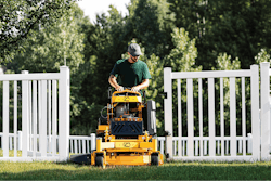 Cub Cadet’s PRO X 636 is the company's smallest stand-on mower, allowing maneuverability in small spaces without sacrificing performance.