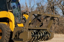 The Mastodon M60-S has a 60-in. cut and utilizes an ECU to shift its 160cc motor for optimum performance.