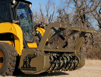 The Mastodon M60-S has a 60-in. cut and utilizes an ECU to shift its 160cc motor for optimum performance.