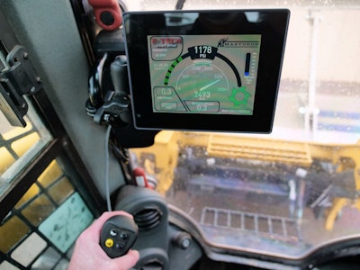 With the ECU and sensors, the Mastodon technology can tell you drum speed, fluid temperature and hours.