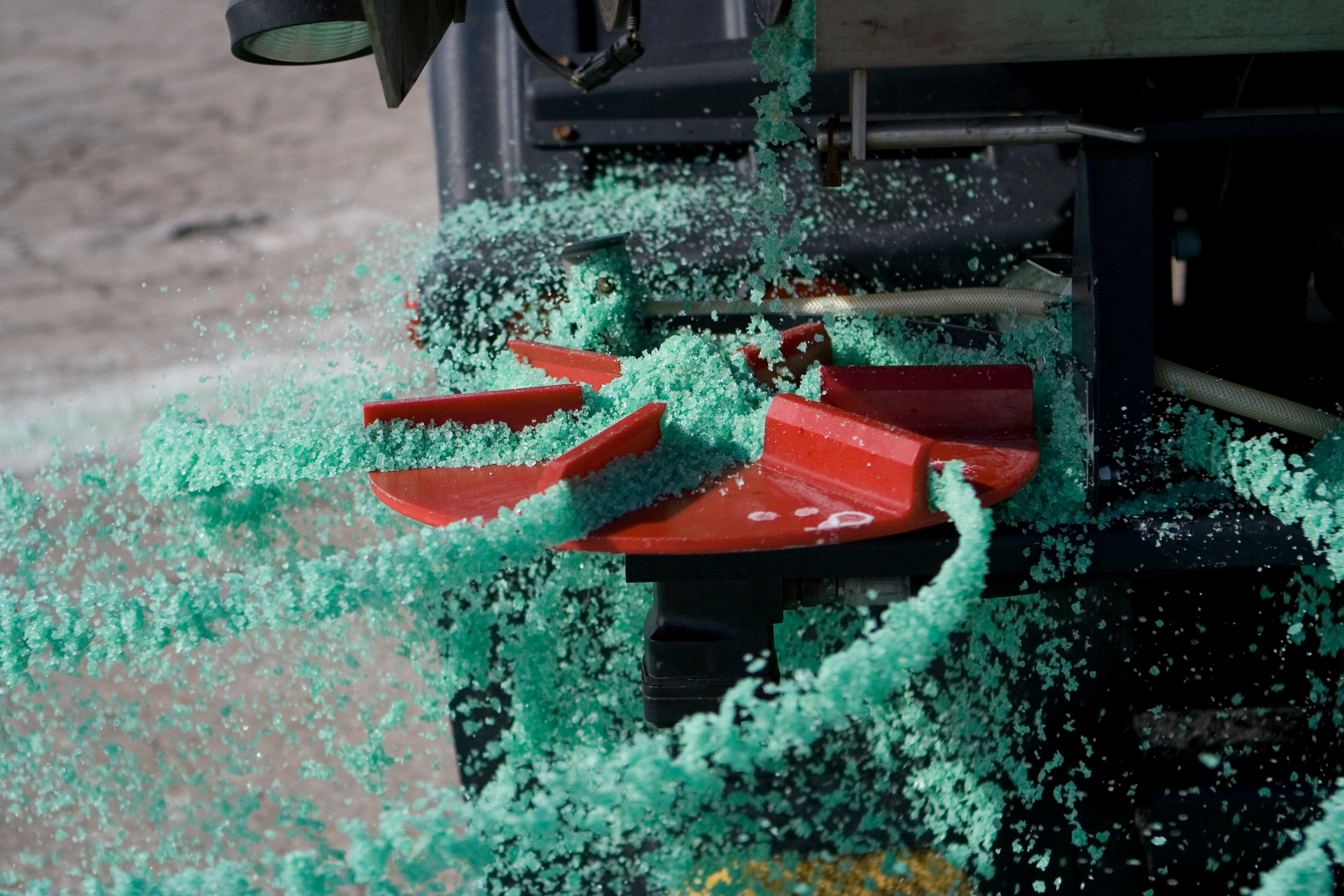 By blending rock salt with a liquid, in a practice known as pre-wetting, the wet salt will start working faster, especially at colder temperatures