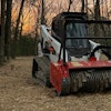 Peterson used a Bobcat T770 compact track loader with a Fecon Bull Hog attachment to tackle the land clearing test.