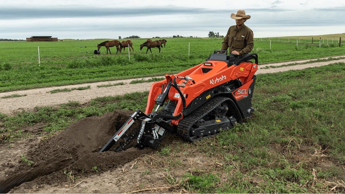 New Line of Performance-Matched Attachments Now Available for Kubota's  SCL1000 Stand-On Track Loader