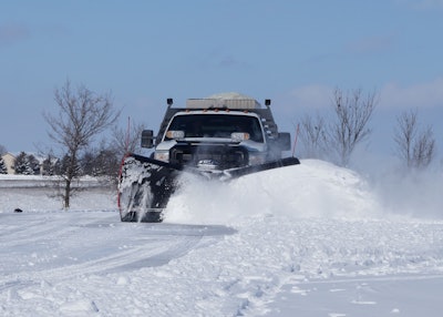 Contractors should consider what type of plowing they'll be doing when considering purchase of a V-plow.