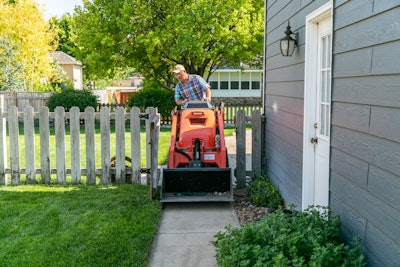One of the primary benefits of a mini skid steer or compact utility loader is the ability to fit into tighter spaces. The Kubota SCL 1000 has a 36-in. width.