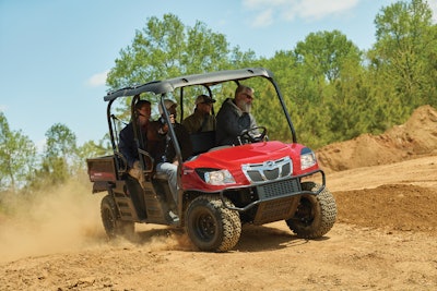 Utility vehicles are becoming more popular with landscapers because of their ability to efficiently travel in a variety of environments, from wide-open spaces to more congested areas with rough terrain.