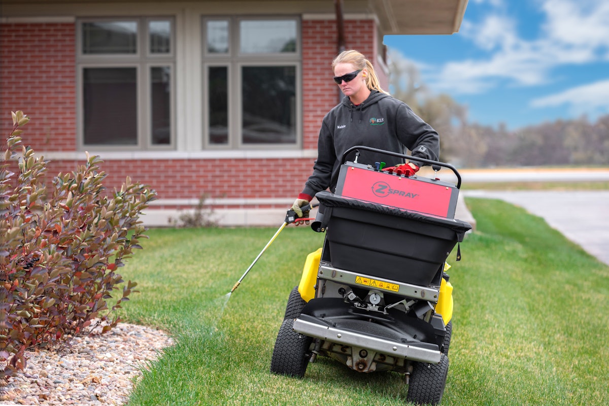 特撮 TRACTOR INC. INSIDE PARK SLUGGER Z Turf Equipment Z-Spray LTS Stand-On Spreader Sprayer | #1