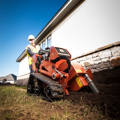 The upgrade C24X walk-behind trencher boast a new fuel-injected Honda engine for improved performance and to simplify maintenance.