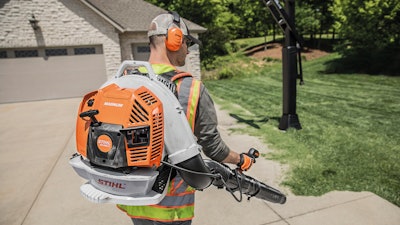 California lawmakers contend that use of a gasoline-powered blower for one hour is equivalent in pollution to a car driving from Los Angeles to Denver or approximately 1,100 miles.