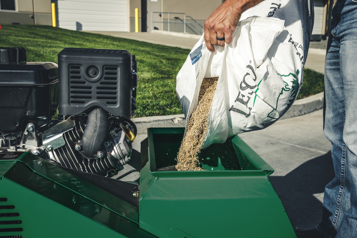 B and top q lawn aerator