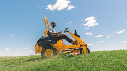 Yellow commercial mower hotsell