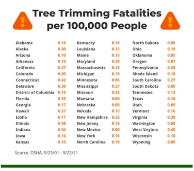 Tree Trimming Fatalities