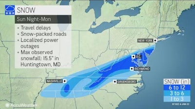 AccuWeather 2022 snow storm