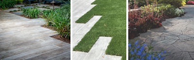 The industry is seeing a huge shift in outdoor design to incorporate more mixed materials. Hardscapes and landscapes are blending in what is known as entangled or biophilic design.