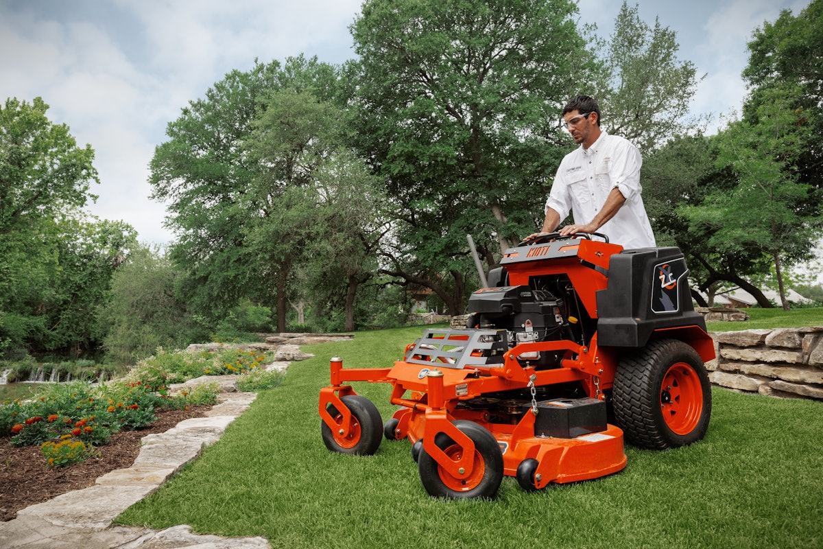 Standing up lawn mower hotsell
