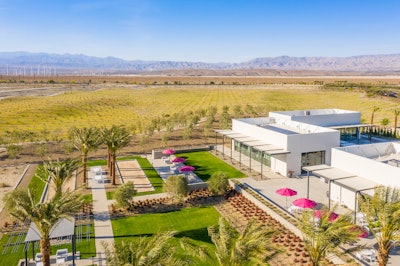 Miralon was originally supposed to be a residential community set on a golf course. When C2 Collaborative purchased the property, the Hadens knew they wanted to give the community a new purpose. The way they see it, golf courses are a dime a dozen in Palm Springs.