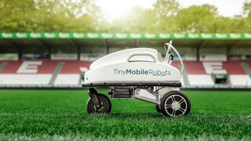 TinyMobileRobots has models for small and large sports field marking applications.
