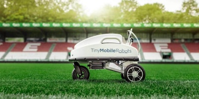 TinyMobileRobots has models for small and large sports field marking applications.