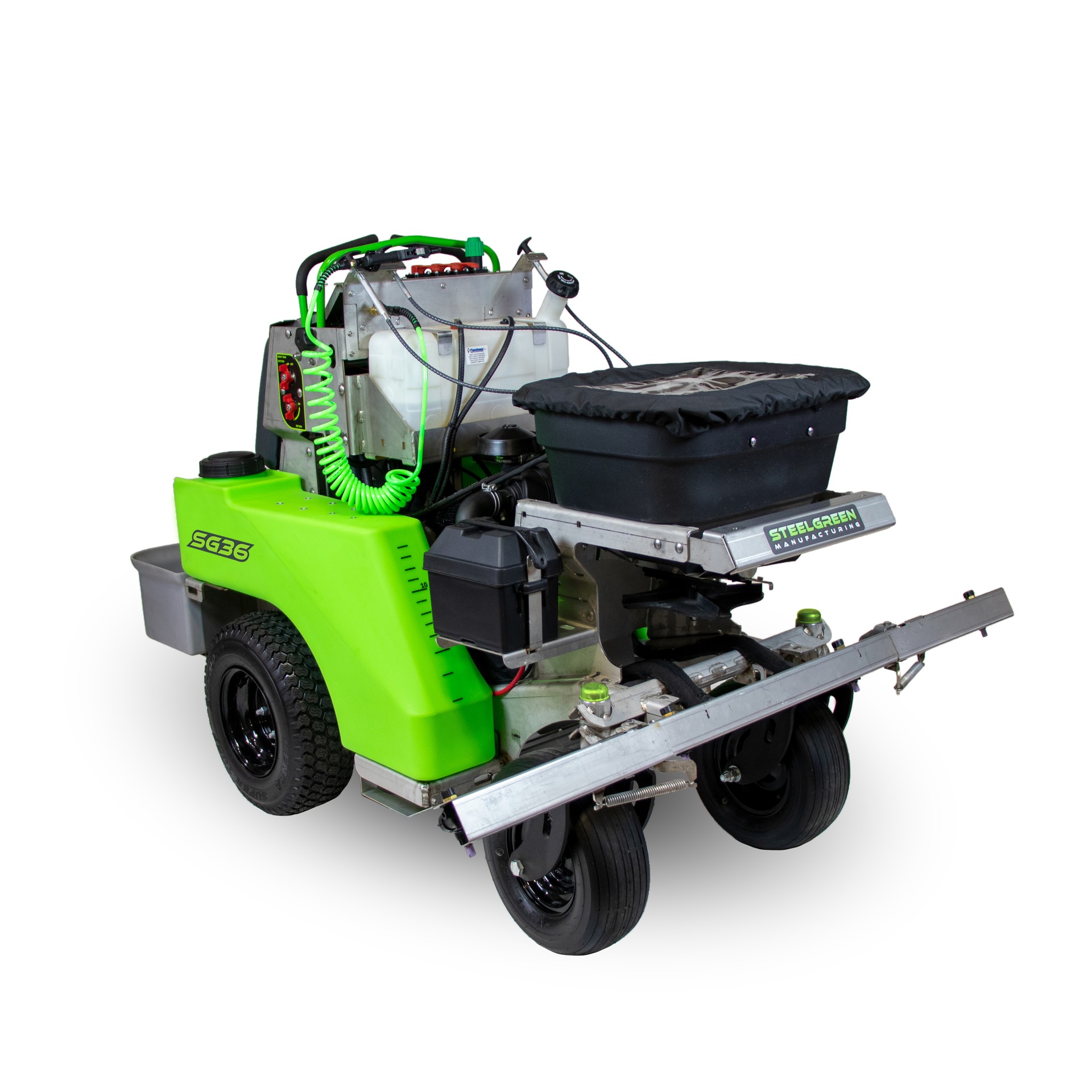 Steel Green's SG36, SG46 and SG52 Sprayer/Spreader Machines From Steel