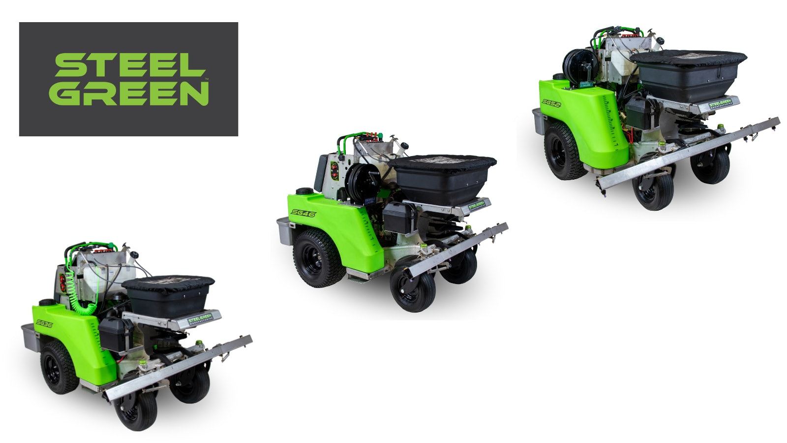 Steel Green's SG36, SG46 and SG52 Sprayer/Spreader Machines From 