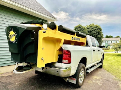 'Having the ability to do sanding or salt application has allowed us to get larger contracts that require that ability for safety concerns,' Jay Quenneville, owner of Jay's Snow Plowing, says.