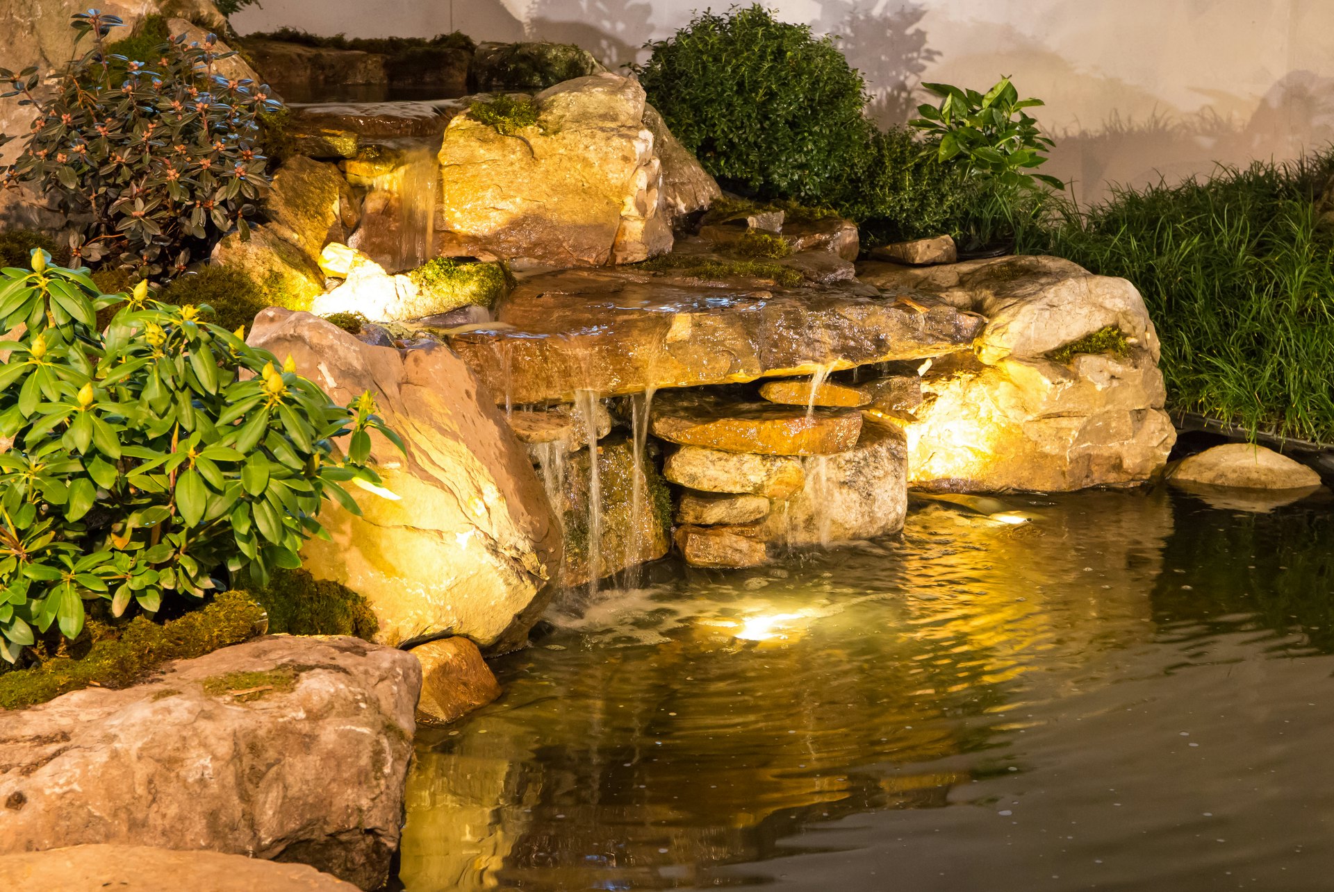 Water features add a relaxing element to an outdoor space.