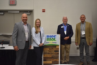 RISE Speakers at Cultivate '22. Left to right: Blaine Pinkerton, Megan Provost, Dennis Niemeyer and Bert Lemkes.