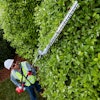 These heavy-duty trimmers, distinguished by their short- and long-reach configurations, include a longer blade length than previous models for trimming hard-to-reach areas.