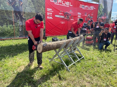 Milwaukee Tool product managers go head to head with the M18 Fuel Top Handle Chainsaw and a gas competitor.