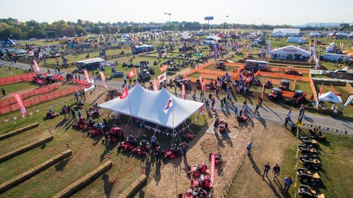 Attendees of Equip Expo can get their hands dirty at the show's outdoor demo area.