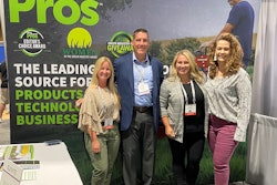 The Green Industry Pros team takes on NALP's Elevate. From left: Editor Sarah Webb, Brand Director Jason DeSarle, Account Executive Megan Perleberg and Marketing & Events Manager Cathy Somers.