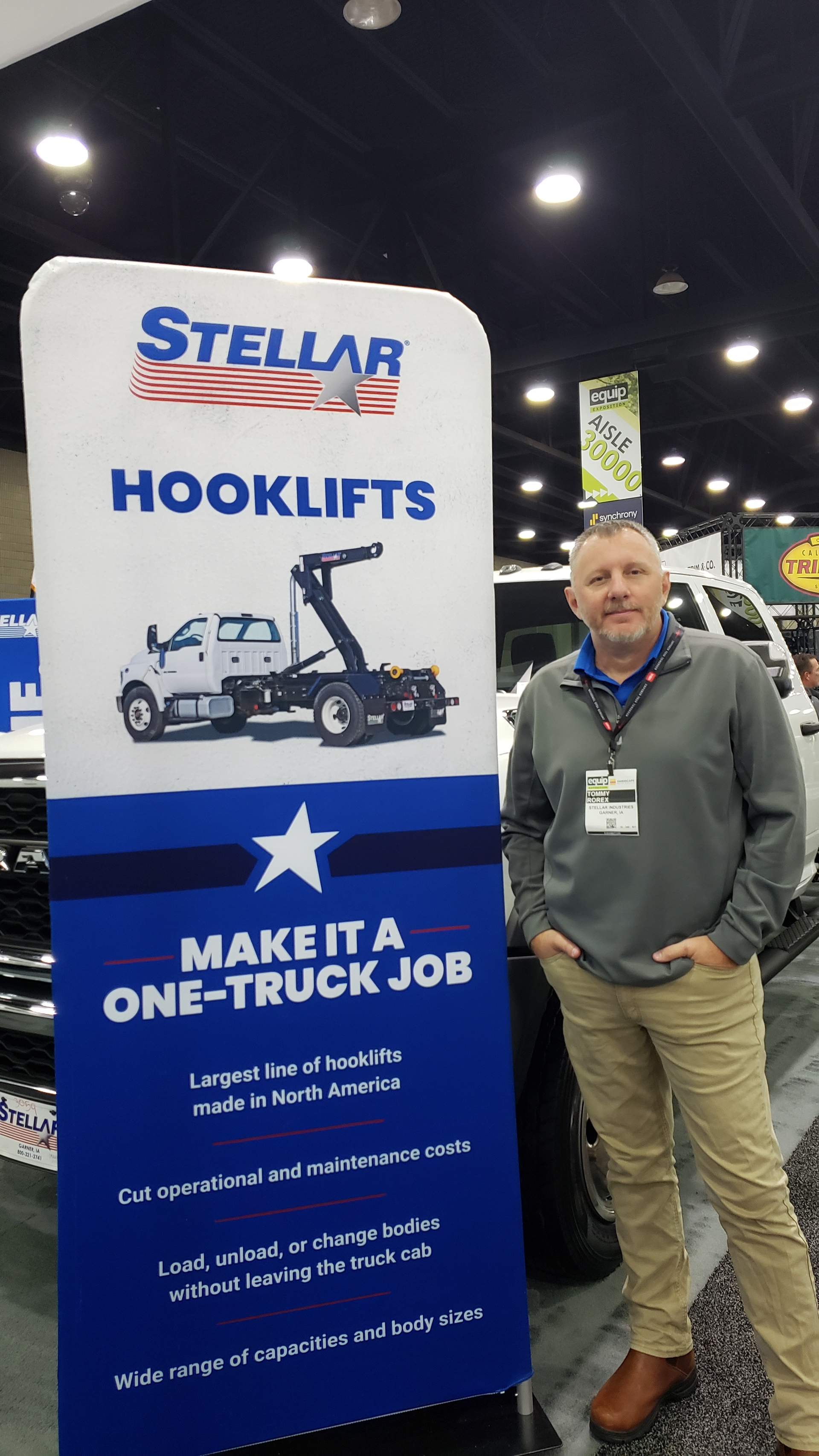 Tommy Rorex of Stellar Industries gives us a walkaround of the new Hooklift NXT18 at Equip Expo.