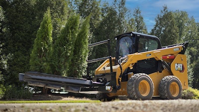 Cat Nursery Forks on 262D3 Skid-Steer