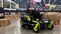 Nikki Lawson took on the Ryobi Tools USA mower test track and obviously had a blast!