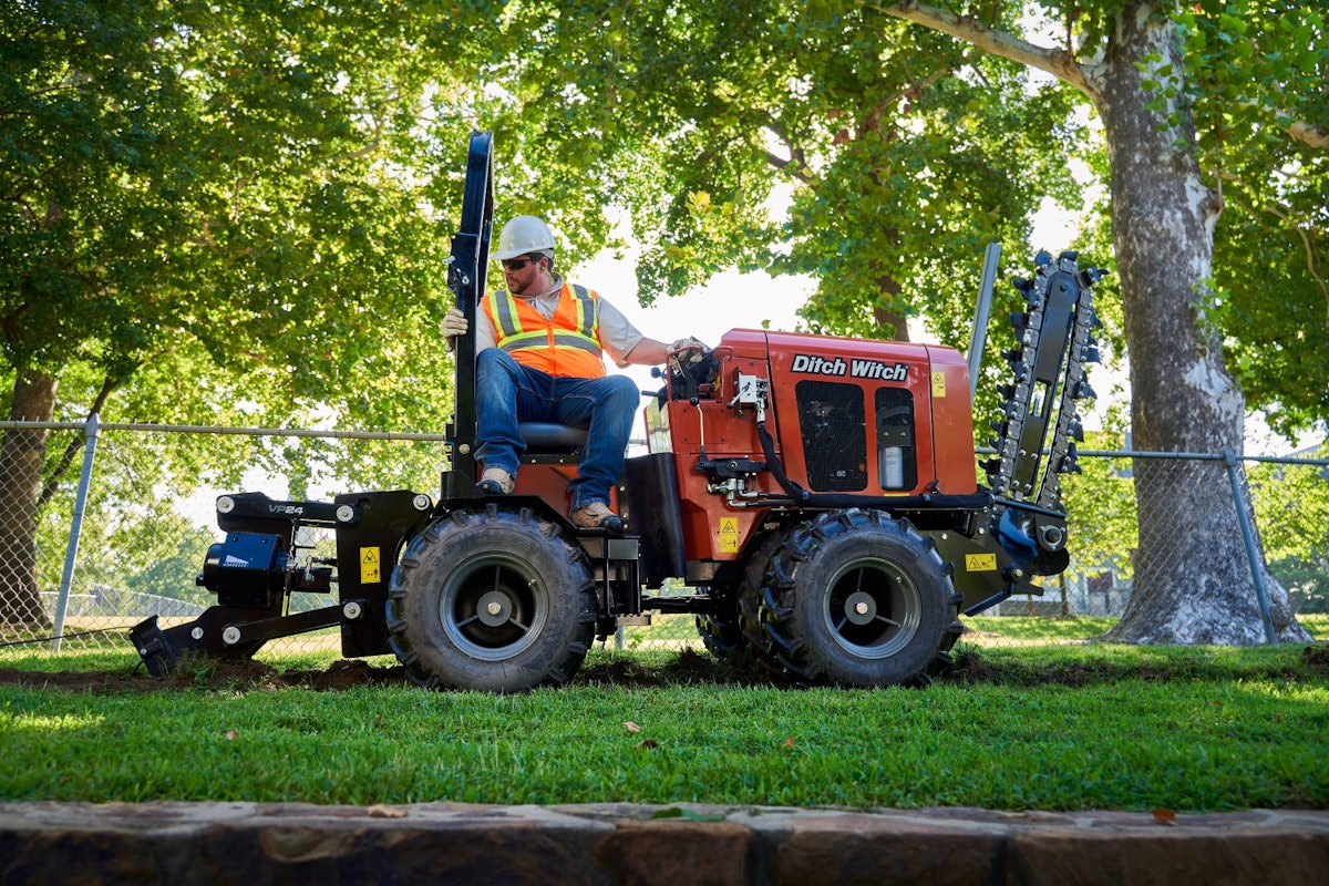Ditch Witch Unveils Rideon Plow Trencher PT37 From Ditch Witch