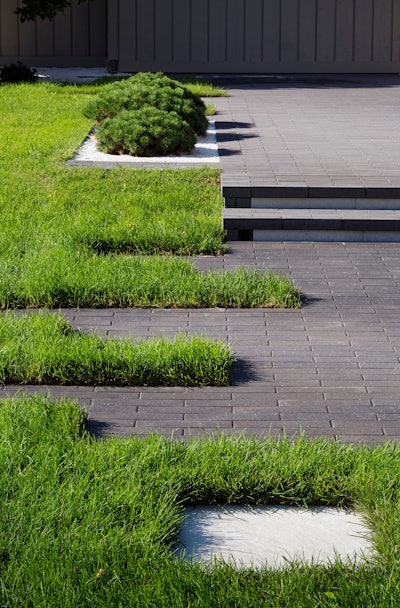 Paver steps can add dimension to any given design.