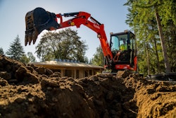 Kubota's new KX030-4 compact excavator will replace the KX71-3S in the 2- to 3-ton segment. .