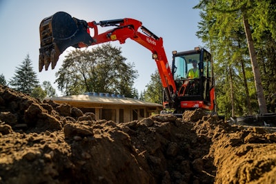 Kubota's new KX030-4 compact excavator will replace the KX71-3S in the 2- to 3-ton segment. .