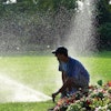 Rotors can cover large swaths of customers' backyards.