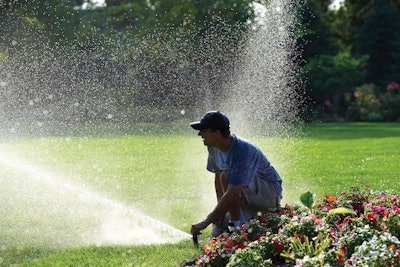 Rotors can cover large swaths of customers' backyards.
