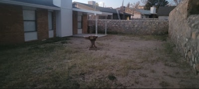 The graveyard backyard before its paradise transformation.